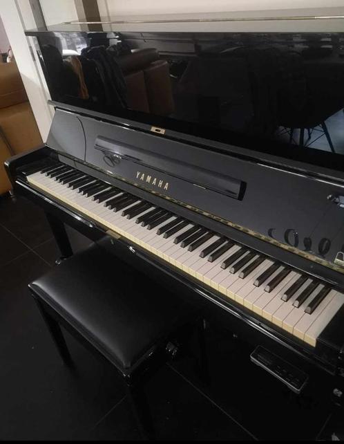 piano Yamaha U1 met Silent optie (bouwjaar 1981), Musique & Instruments, Pianos, Utilisé, Piano, Noir, Brillant, Enlèvement