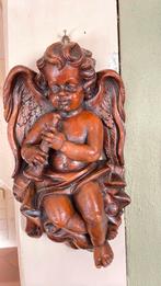 2 wassen wand Engeltjes cherubijn Circa 1950, Ophalen, Gebruikt