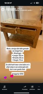 Side Table steigerhout, Huis en Inrichting, Ophalen, Zo goed als nieuw