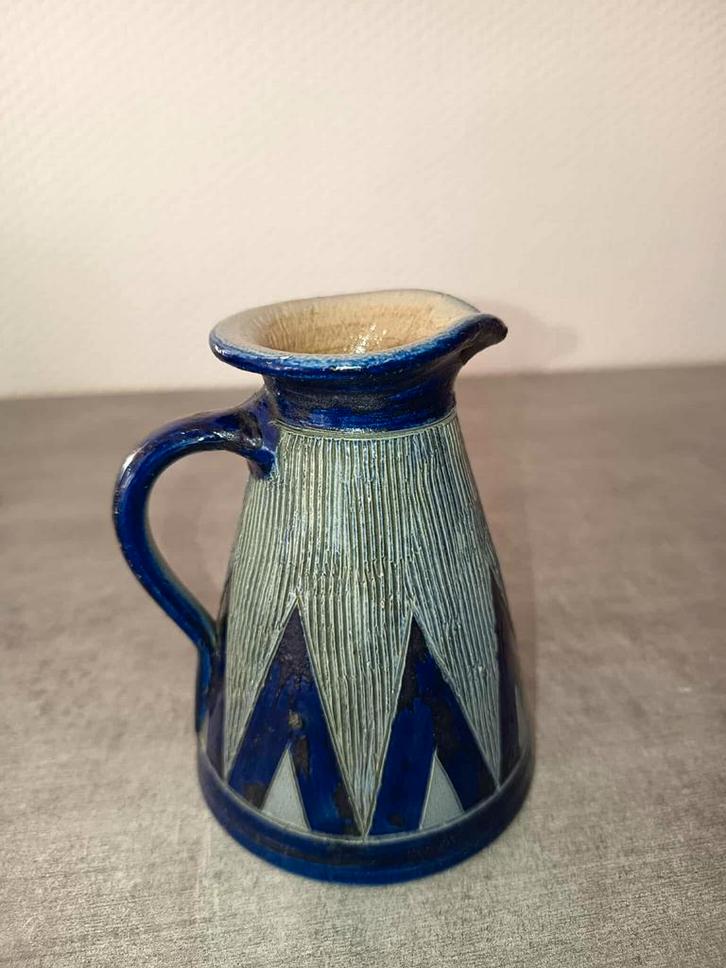 Pichet en grès signé comballe, Antiek en Kunst, Antiek | Vazen, Ophalen
