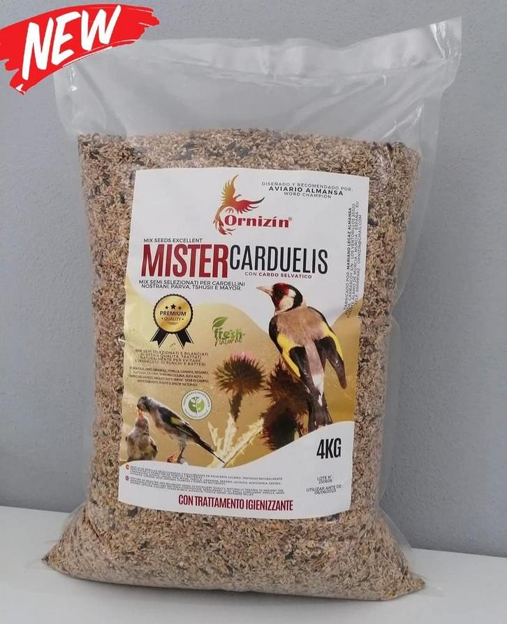 Excellent MISTER CARDUELIS 4kg ( ¹ ) Distelvinken - Ornizin, Dieren en Toebehoren, Vogels | Toebehoren, Nieuw, Ophalen