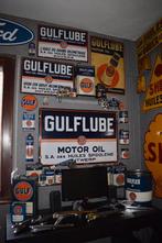 ruilen automobile motorkap emaillebord olie blik, Verzamelen, Ophalen of Verzenden, Gebruikt, Reclamebord