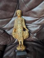 Buddha beeld hout 50cm, Antiek en Kunst, Kunst | Beelden en Houtsnijwerken, Ophalen of Verzenden