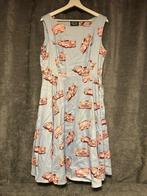 retro jurk, Overige kleuren, Hearts & roses, Maat 42/44 (L), Nieuw