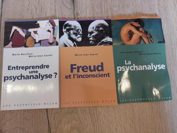 Lot de 3 livres sur le thème de la psychanalyse  beschikbaar voor biedingen
