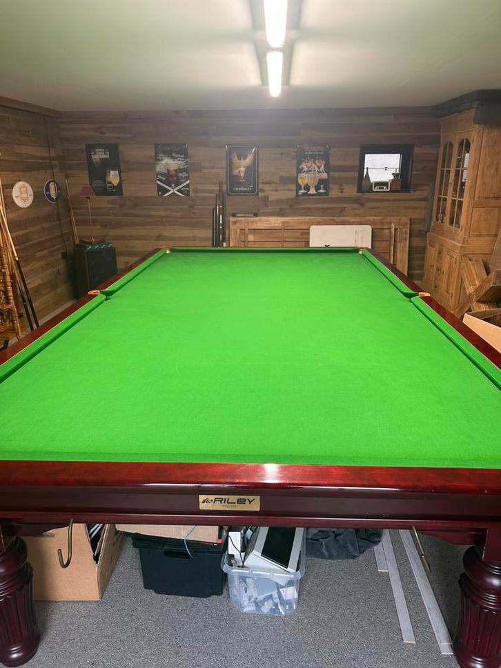 Snookertafel Riley (officiële wedstrijdtafel), Sports & Fitness, Billards & Billards américains, Utilisé, Table de snooker, Enlèvement