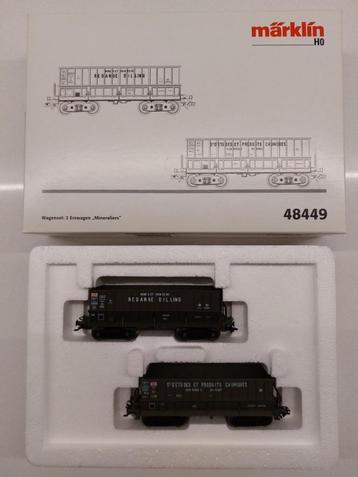 Marklin HO 48449 set 2 bulkgoedwagens beschikbaar voor biedingen