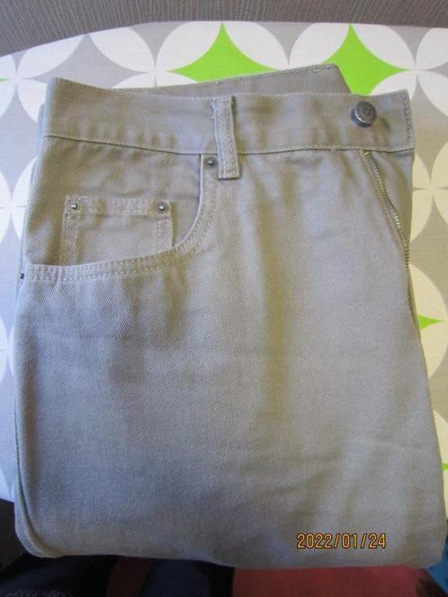 Beige katoenen broek voor heren DXGO, Kleding | Heren, Spijkerbroeken en Jeans, Gedragen, W36 - W38 (confectie 52/54), Overige kleuren