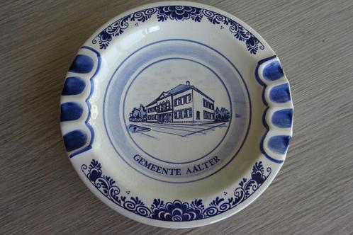 asbak cendrier Delfts Blauw gemeente Aalter Aeltre, Antiquités & Art, Antiquités | Céramique & Poterie, Enlèvement ou Envoi