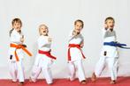 3 karate - judo - Taekwondo banden. ( wit, geel en oranje ), Sport en Fitness, Vechtsporten en Zelfverdediging, Ophalen of Verzenden