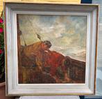 Vissers op zee, C. Wauters, olie op doek, Enlèvement