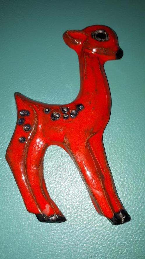 Amphora Perignem Kunst, hertje, ree, geit, hinde rood, Antiek en Kunst, Antiek | Keramiek en Aardewerk, Ophalen of Verzenden