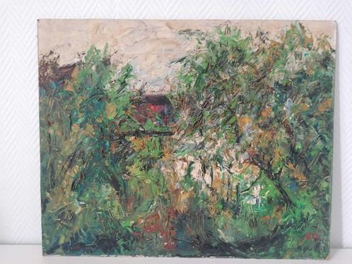 Erich DIETZ (1903–1990) — Abstract vegetatief landschap, Antiek en Kunst, Kunst | Schilderijen | Abstract, Ophalen of Verzenden