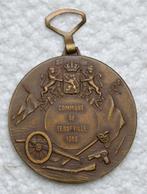 Medaille, Penning, TENNEVILLE 40-45 Prisonniers de Guerre et, Verzamelen, Ophalen of Verzenden, Landmacht, Lintje, Medaille of Wings