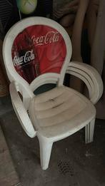 3 coca-cola terras stoelen, Jardin & Terrasse, Synthétique, Empilable, Utilisé, Enlèvement ou Envoi