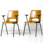 Vintage mid century design stoelen Ahrend de Cirkel jaren 60, Huis en Inrichting, Stoelen, Metaal, Twee, Design, Ophalen of Verzenden
