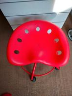 leuke rode bureaustoel, Huis en Inrichting, Stoelen, Ophalen, Gebruikt, Eén, Metaal