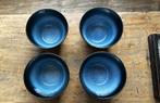 4 x grote bowl kom Cosy & Trendy blauw en zwart -  NIEUW!, Keramiek, Nieuw, Ophalen of Verzenden, Kom(men)