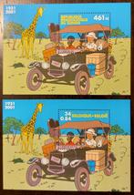 België: Kuifje in Congo - BL België + BL Congo, Orginele gom, Ophalen of Verzenden, Zonder stempel, Postfris