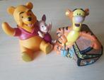 2 Spaarpotjes Winnie De Poeh en Teigetje ( Disney ), Comme neuf, Statue ou Figurine, Enlèvement ou Envoi, Winnie l'Ourson ou amis