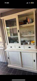 Glazen buffet kast. In goede staat., Huis en Inrichting, Kasten | Buffetkasten, Ophalen, Gebruikt