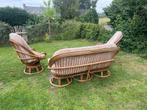 rotan lounge, Tuin en Terras, Ophalen, 5 zitplaatsen, Gebruikt, Rotan