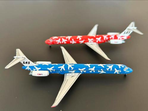 SAS Scandinavian 2 x MD-80 Starjets 1/500, Verzamelen, Luchtvaart en Vliegtuigspotten, Zo goed als nieuw, Ophalen of Verzenden