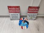 Lot Paris - Roubaix. Plaques métalliques 30x20 cm+casquette, Enlèvement ou Envoi