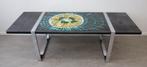 Vintage salontafel Belarti tegeltafel Fat Lava Space Age, Ophalen, Gebruikt, Vintage Fat Lava 60's design chroom keramiek salontafel