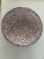 keramiek - paarse schaal, Porselein of Keramiek, Schaal, Rond, Nieuw
