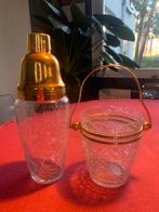 Cocktailshaker + ijsemmertje, Verzamelen, Glas en Drinkglazen, Ophalen, Zo goed als nieuw