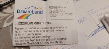 1 bioscoop ticket kinepolis geldig tot 27/03/2025