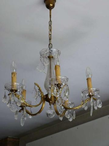 Glazen luster, Antiek en Kunst, Ophalen