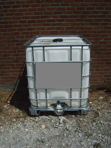 gereinigde watervaten / regentonen / ibc vaten van 1.000 L, Enlèvement, Utilisé, Synthétique, Avec robinet