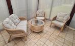 Set van rieten meubelen rotan, Tuin en Terras, Ophalen, Gebruikt, Rotan