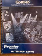 GOTTLIEB BIG HOUSE INSTRUCTION MANUAL, Collections, Machines | Flipper (jeu), Enlèvement ou Envoi, Flipper (jeu), Électronique