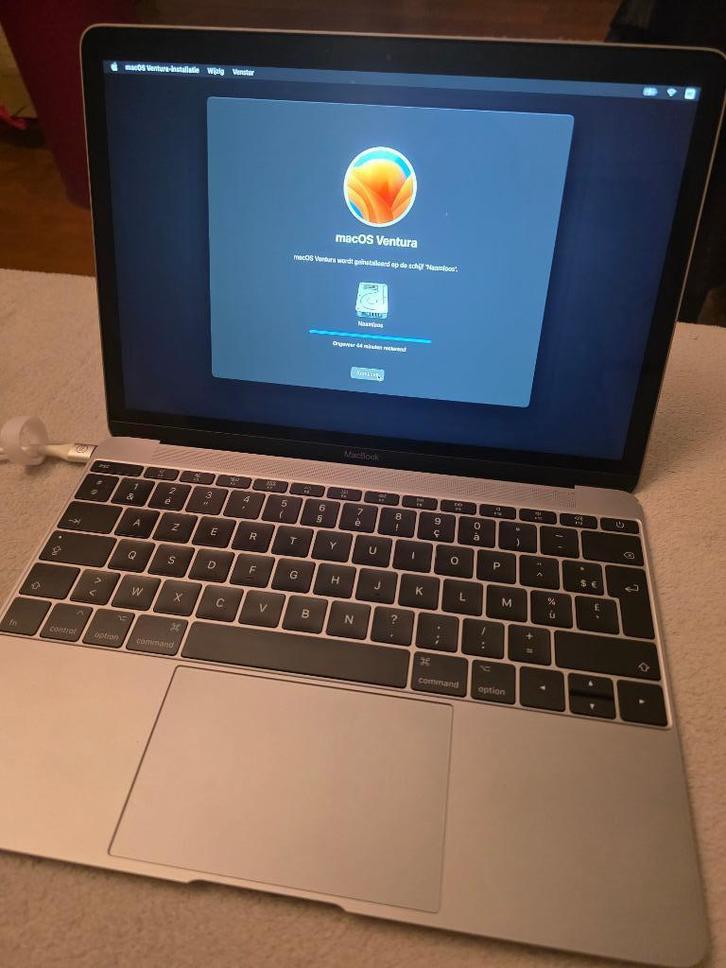 Macbook 12" Mid 2017 Spacegrey, Computers en Software, Apple Macbooks, Zo goed als nieuw, MacBook, 12 inch, Minder dan 2 Ghz, 256 GB