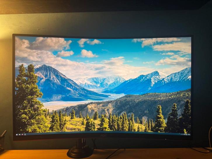 Ecran gaming incurvé AOC CQ32G1 31.5’’, Computers en Software, Monitoren, Zo goed als nieuw, Gaming, VA, Ophalen
