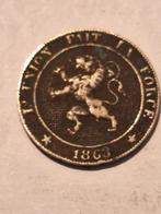 5 centimes 1863 FR (*A), Envoi