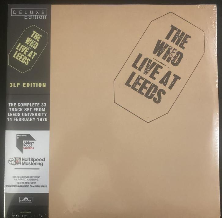 3LP The Who ‎- Live At Leeds (Deluxe Edition) New - Sealed, Cd's en Dvd's, Vinyl | Rock, Nieuw in verpakking, Overige genres, 12 inch
