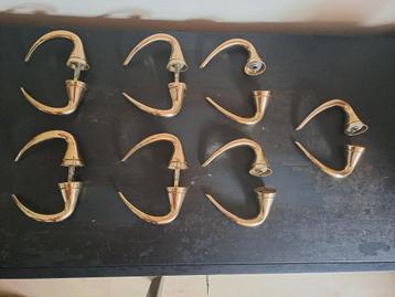 Koperen geveerde deurklinken - Italiaans design beschikbaar voor biedingen