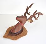 vintage kitsch hertenkop, Antiek en Kunst, Ophalen of Verzenden