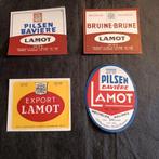 4 x Bier Etiket Bière Etiquette Brouwerij Lamot Mechelen, Verzamelen, Ophalen of Verzenden