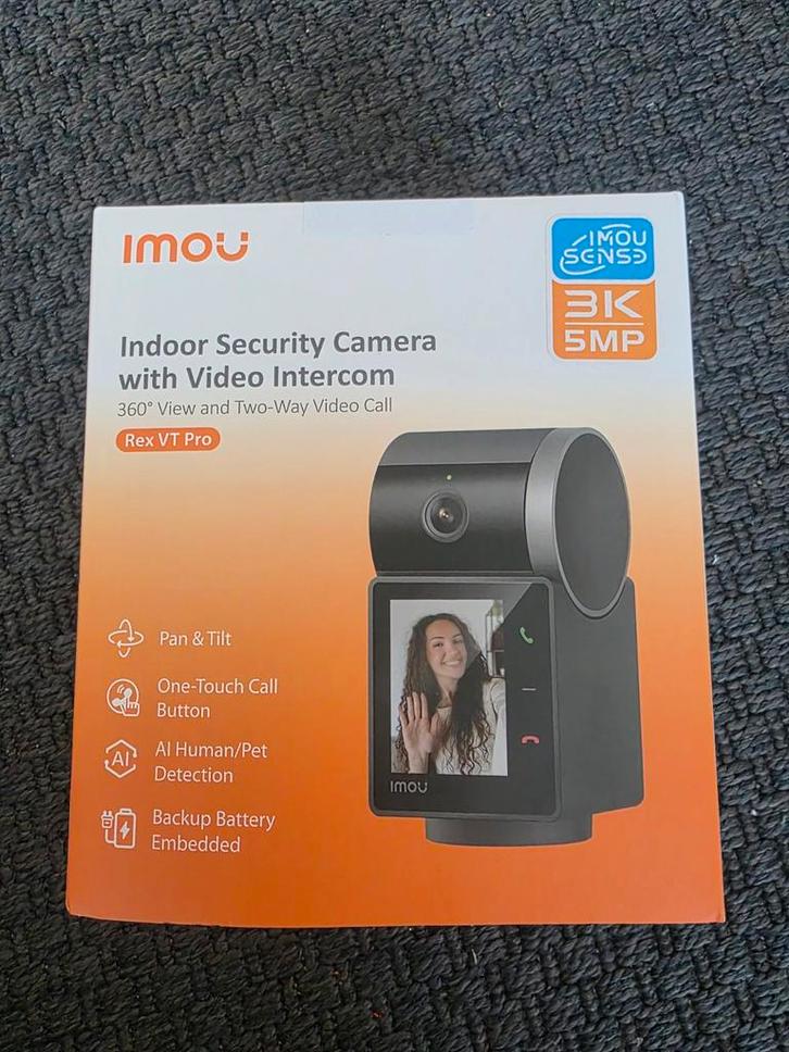 IMOU Caméra de sécurité Rex VT Pro Noir, TV, Hi-fi & Vidéo, Caméras de surveillance, Neuf, Caméra d'intérieur, Enlèvement