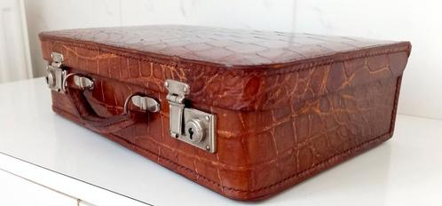 RARE Unique ANTIQUE, CROCODILE voyage VALIES/CASE 1900, Antiquités & Art, Antiquités | Autres Antiquités, Enlèvement