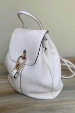 Stevige ivoor lederen rugzak  DE BELON BRABELCO, Overige merken, Gebruikt, 25 tot 40 cm, Ophalen of Verzenden