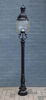 Lantaarn ''Unique'' - buitenlamp, staande lantaarn - zwart, Tuin en Terras, Staande lamp, Ophalen of Verzenden, Led, Nieuw