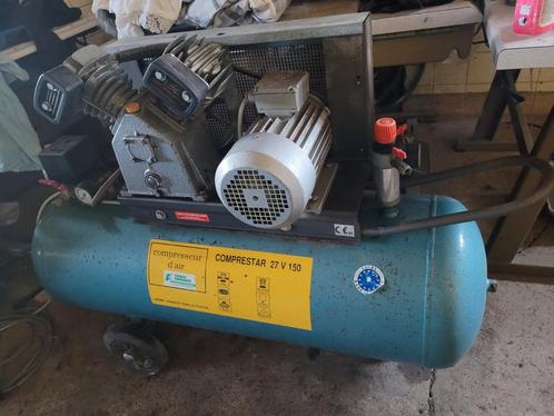 Comprestar 27V 150 professionele compressor, Doe-het-zelf en Bouw, Compressors, Gebruikt, Mobiel, Ophalen