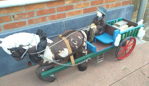boer met paard en kar, Dieren en Toebehoren, Rijtuigen en Koetsen, Paard
