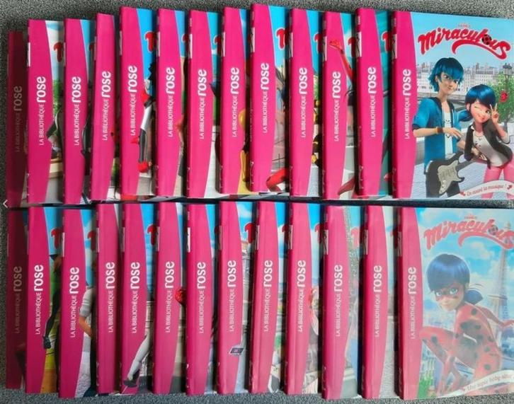 Lot de 26 livres - Miraculous - Biblio.Rose, Boeken, Kinderboeken | Jeugd | 10 tot 12 jaar, Zo goed als nieuw, Fictie, Ophalen of Verzenden
